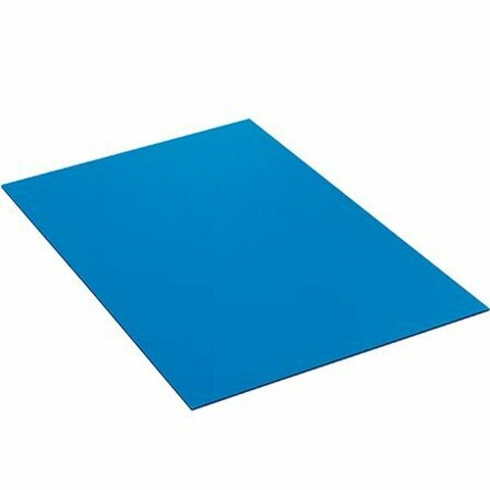 BSC PREFERRED 48 x 96'' Blue Plastic Corrugated Sheets, 10PK S-11312BLU